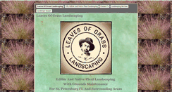 Desktop Screenshot of leavesofgrasslandscaping.com